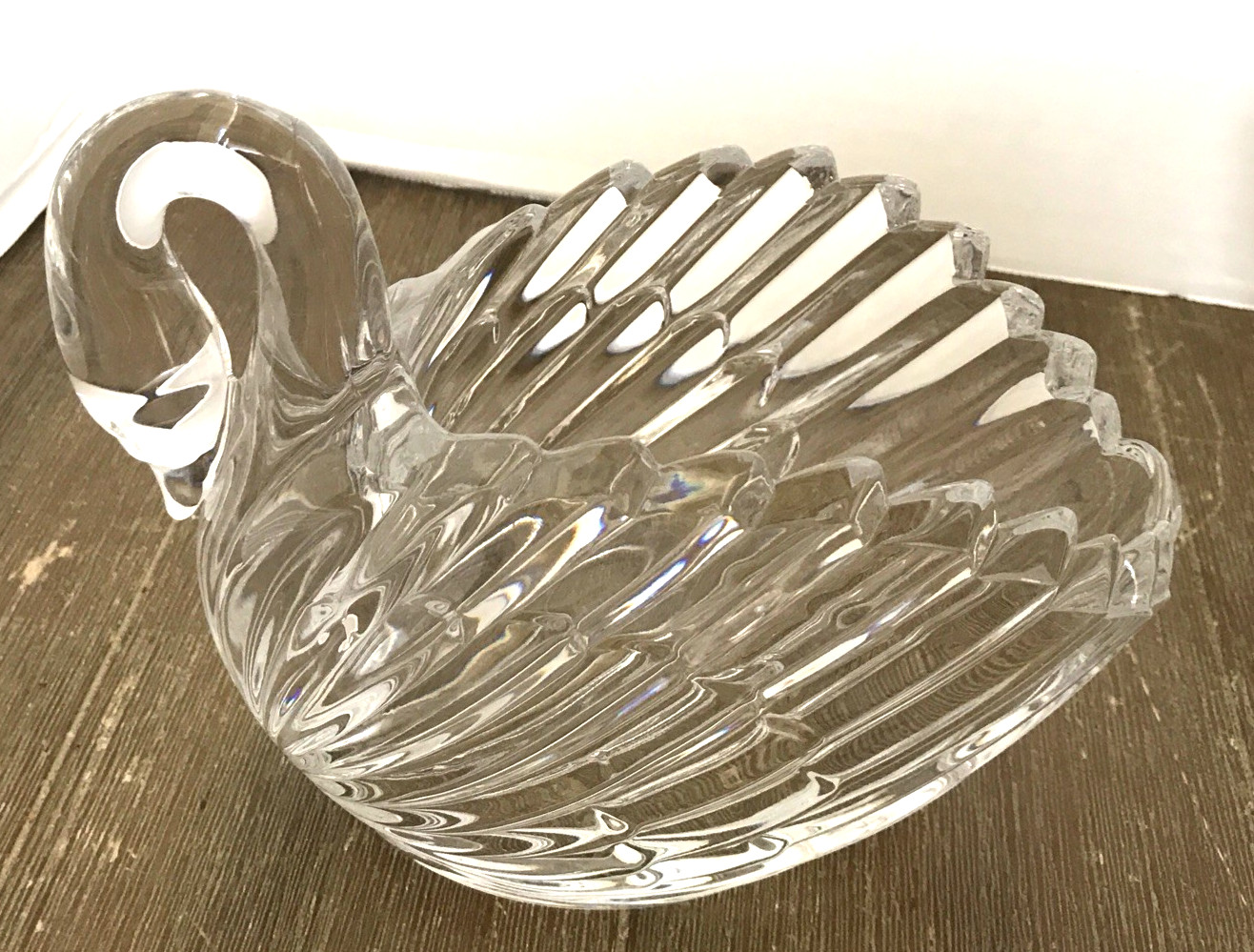 Vintage Gloria Vanderbilt Crystal Swan ~ 24% Lead Crystal Vintage West Germany