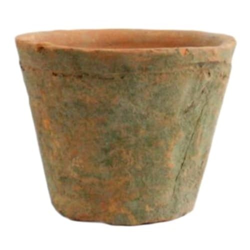Homart 1-Count Rustic Terra Cotta Rose Pot, Petite, Antique Red