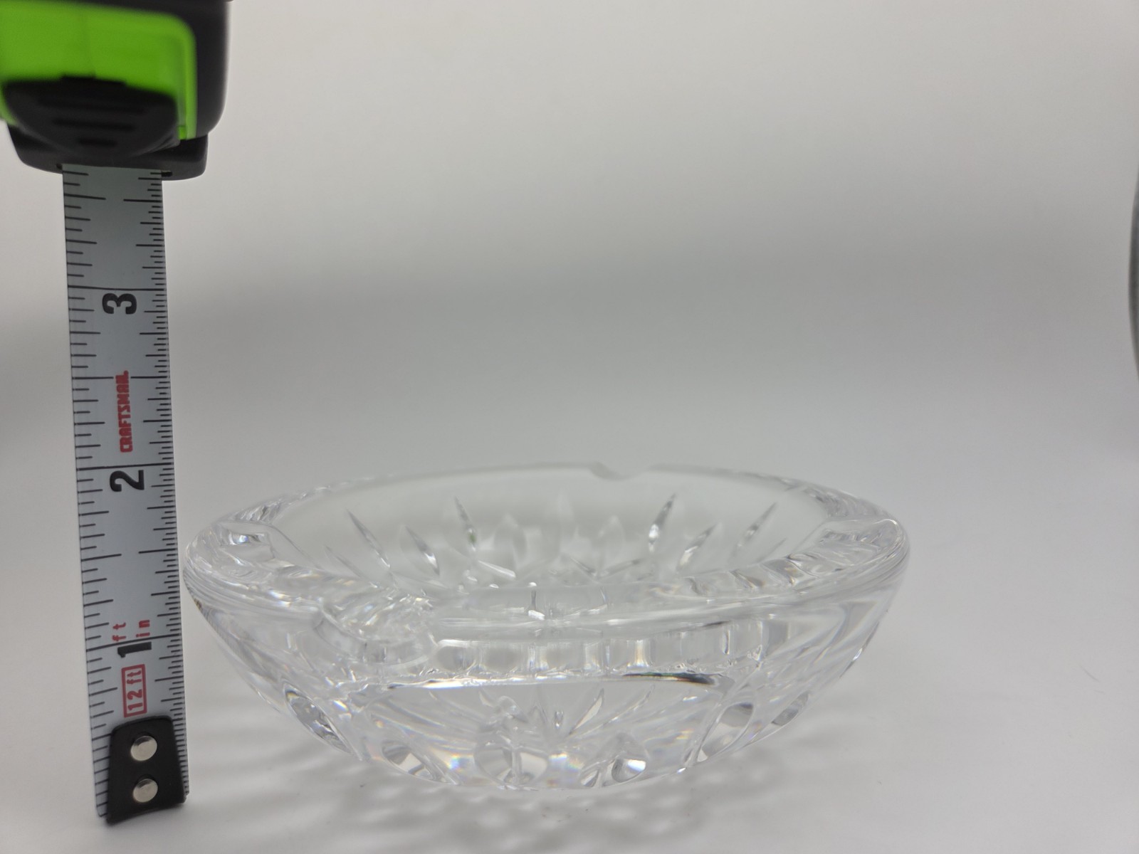 Waterford Cut Crystal Ashtray Round Cigarette Cigar 4 3/4″ Vintage