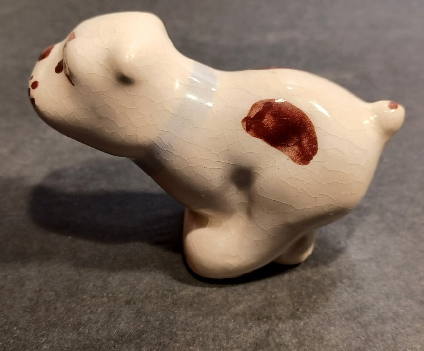 Rio Hondo California Pottery Bull Dog Figurine