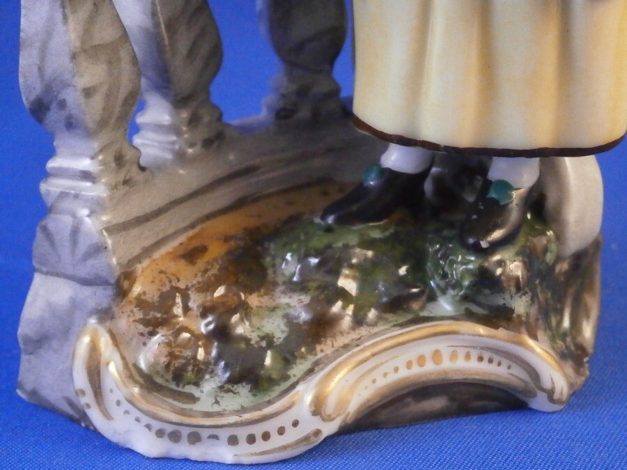 Antique Niderviller Porcelain Lady Gardener Figurine Figure Porzellan Figur