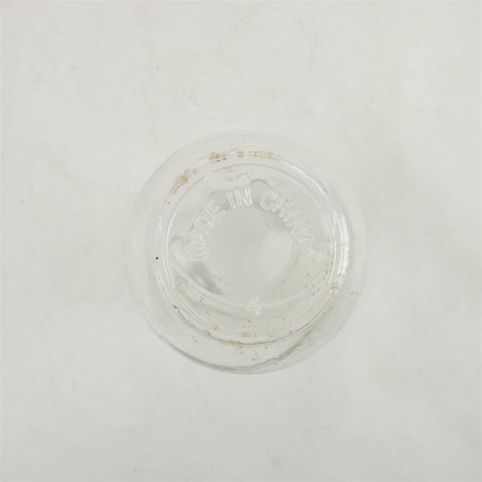 Clear Glass Hourglass Vase 5.75 in Small Tabletop Decorative Bud Vase