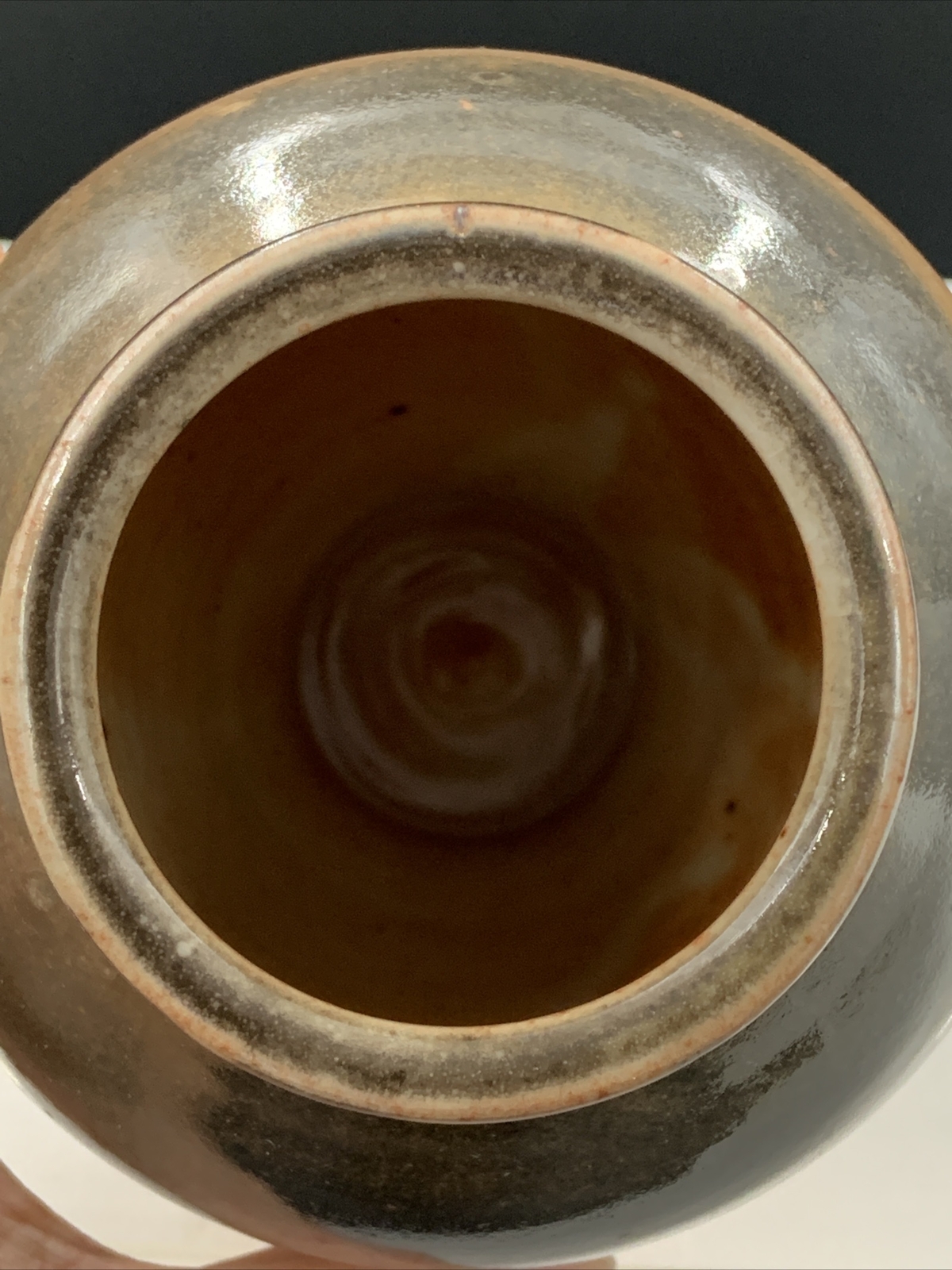 8 Inch Art Pottery Vase Signed by Artist Handcrafted Earth Tone