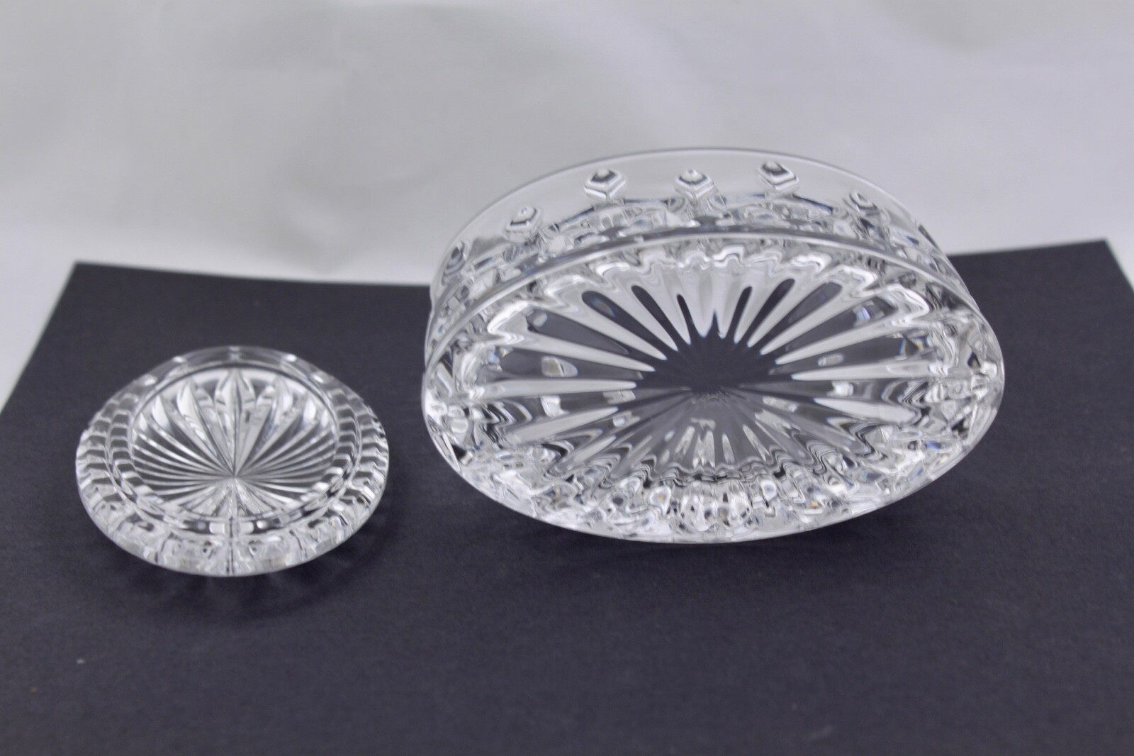 WATERFORD CRYSTAL LISMORE OVAL TRINKET BOX – MINT