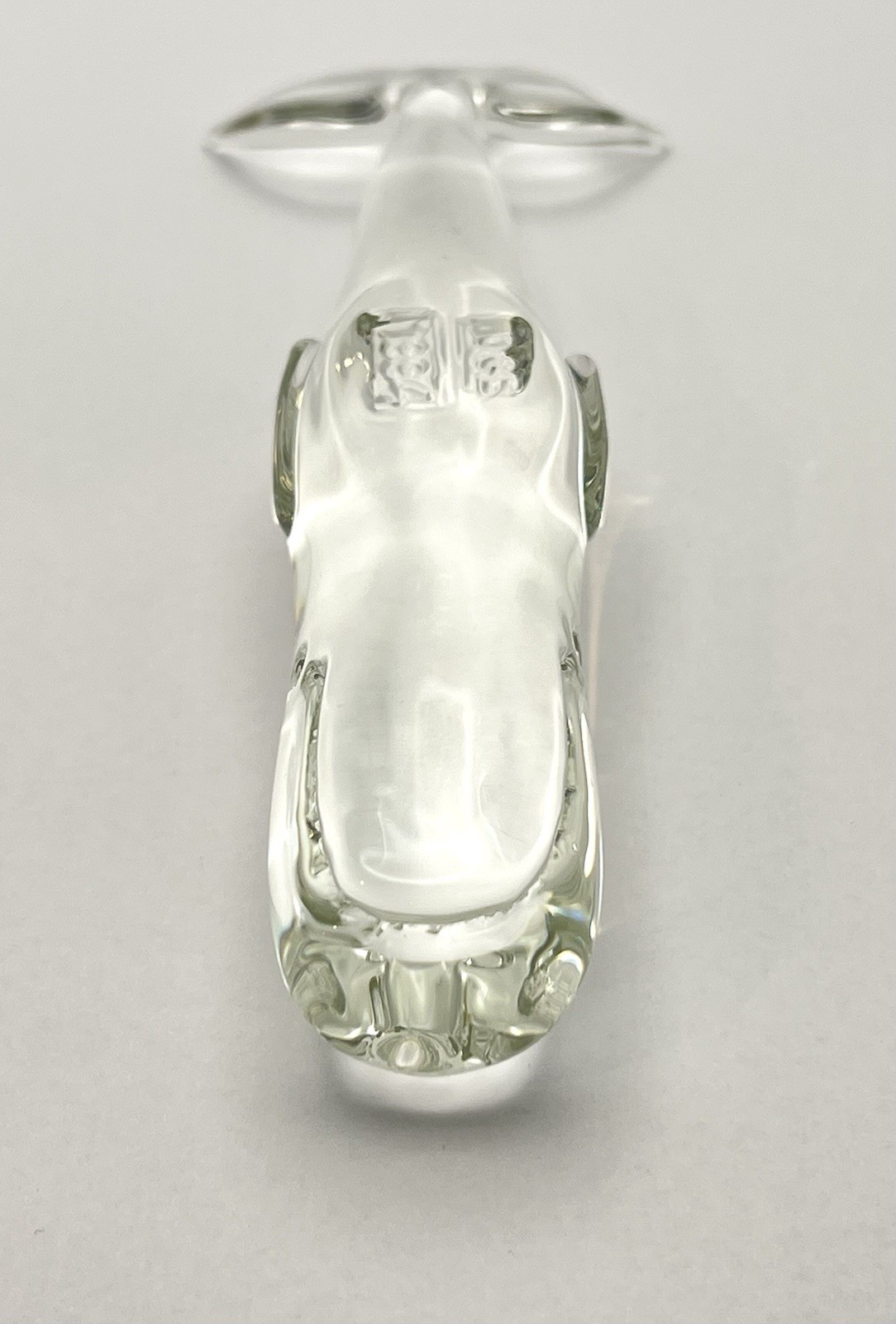 DCB David Beaubien Clear Art Glass Whale Figurine 1994