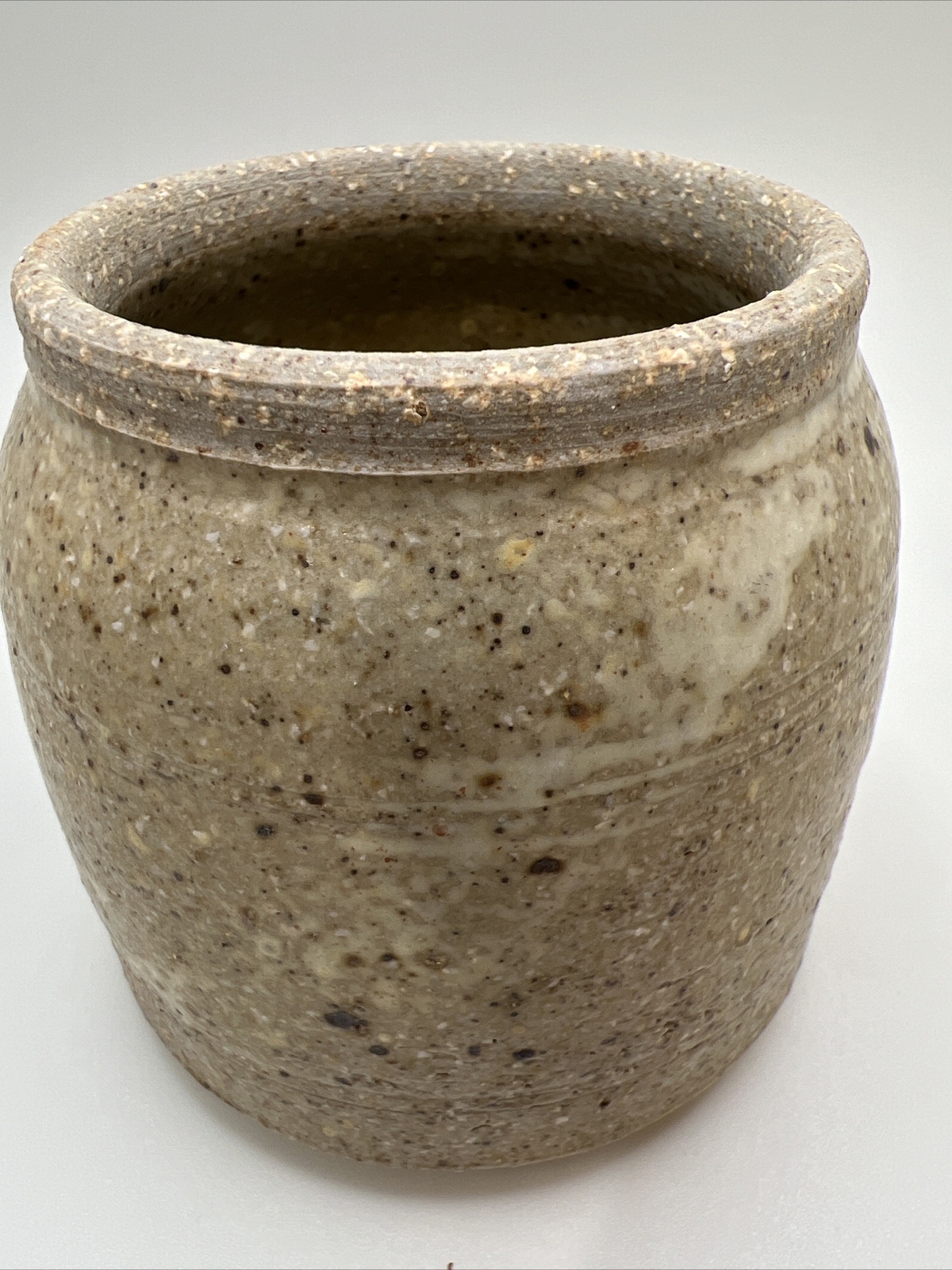 Studio Pottery Vase, Cup, Stamped “PARSLEY” Brown Glaze 3 Inches Tall