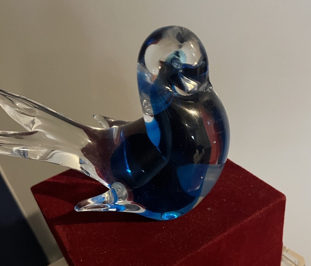 Vintage Murano Blown glass turtle dove