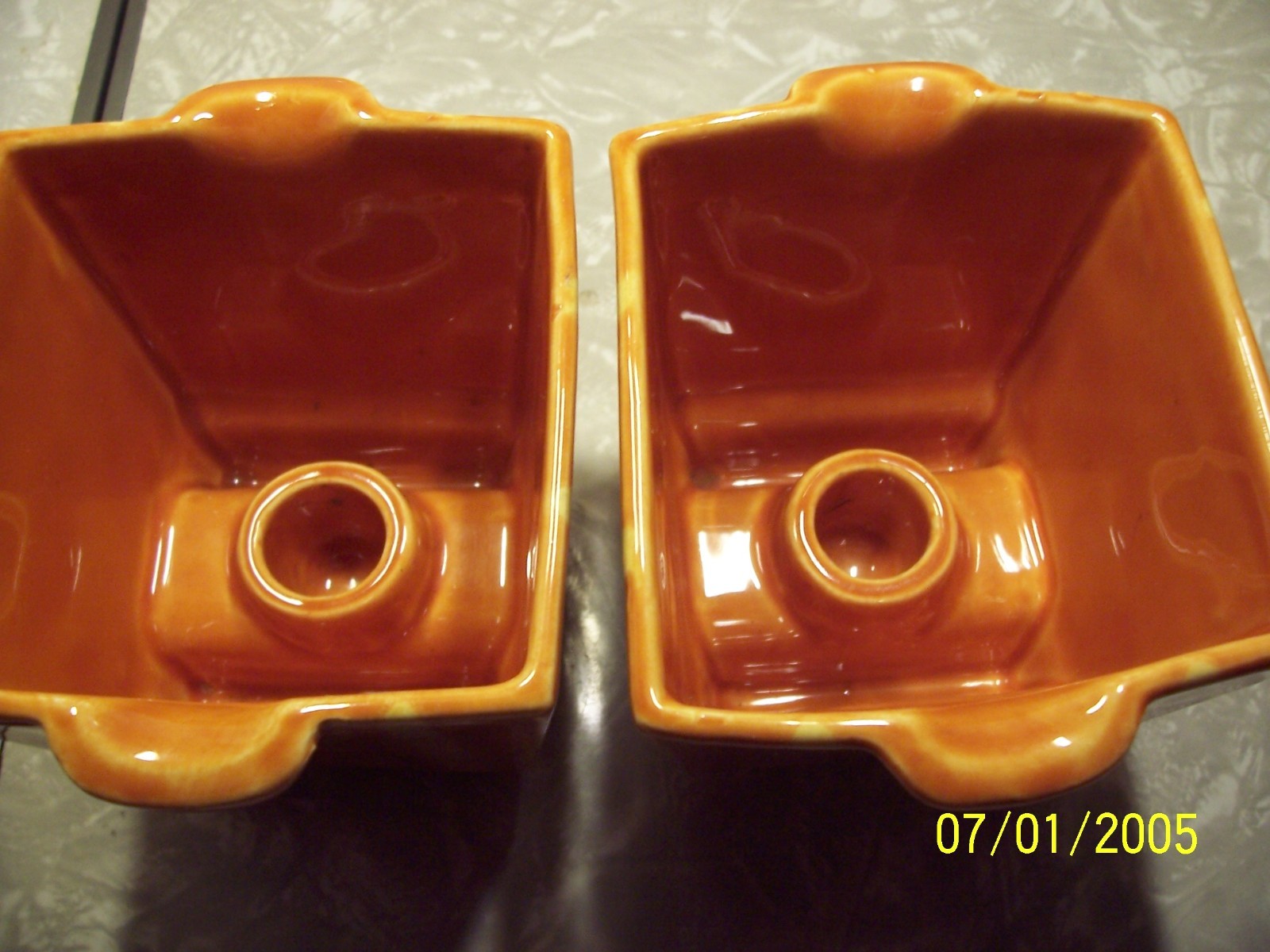 Vintage Hull Orange And Yellow Square C/H #67 USA