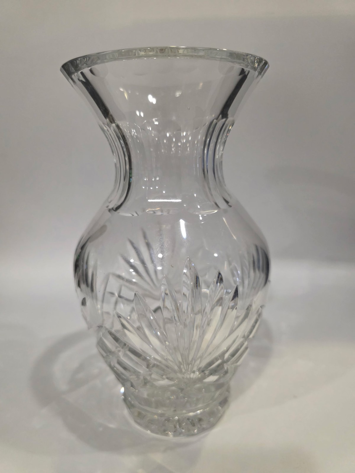 Rogaska Richmond Crystal Cut Vase Flower Urn 8 inch Clear Discontinued