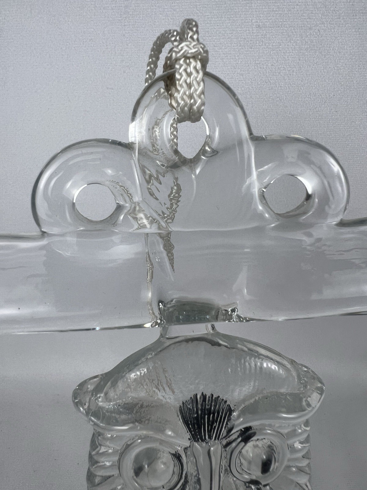 Kosta Boda Glass Owl Suncatcher by Bertil Vallien – Swedish Art Glass