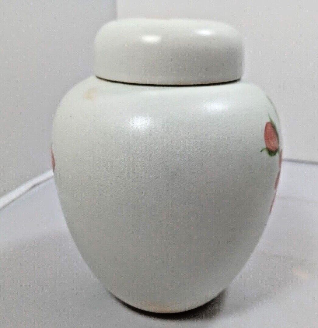 Vintage Ginger Jar Urn Vase Hand Painted Made in England Radford Floral Design