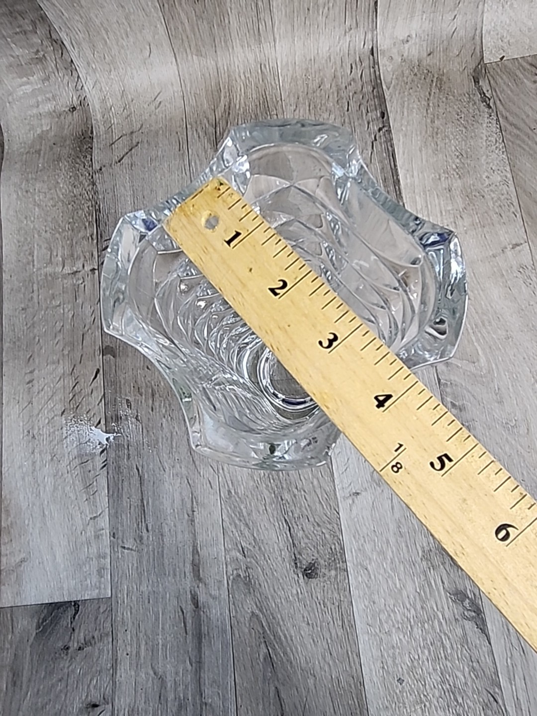 Lady Victoria Vase Fine Crystal Clear Glass France Heavy 10″ – Very Nice!