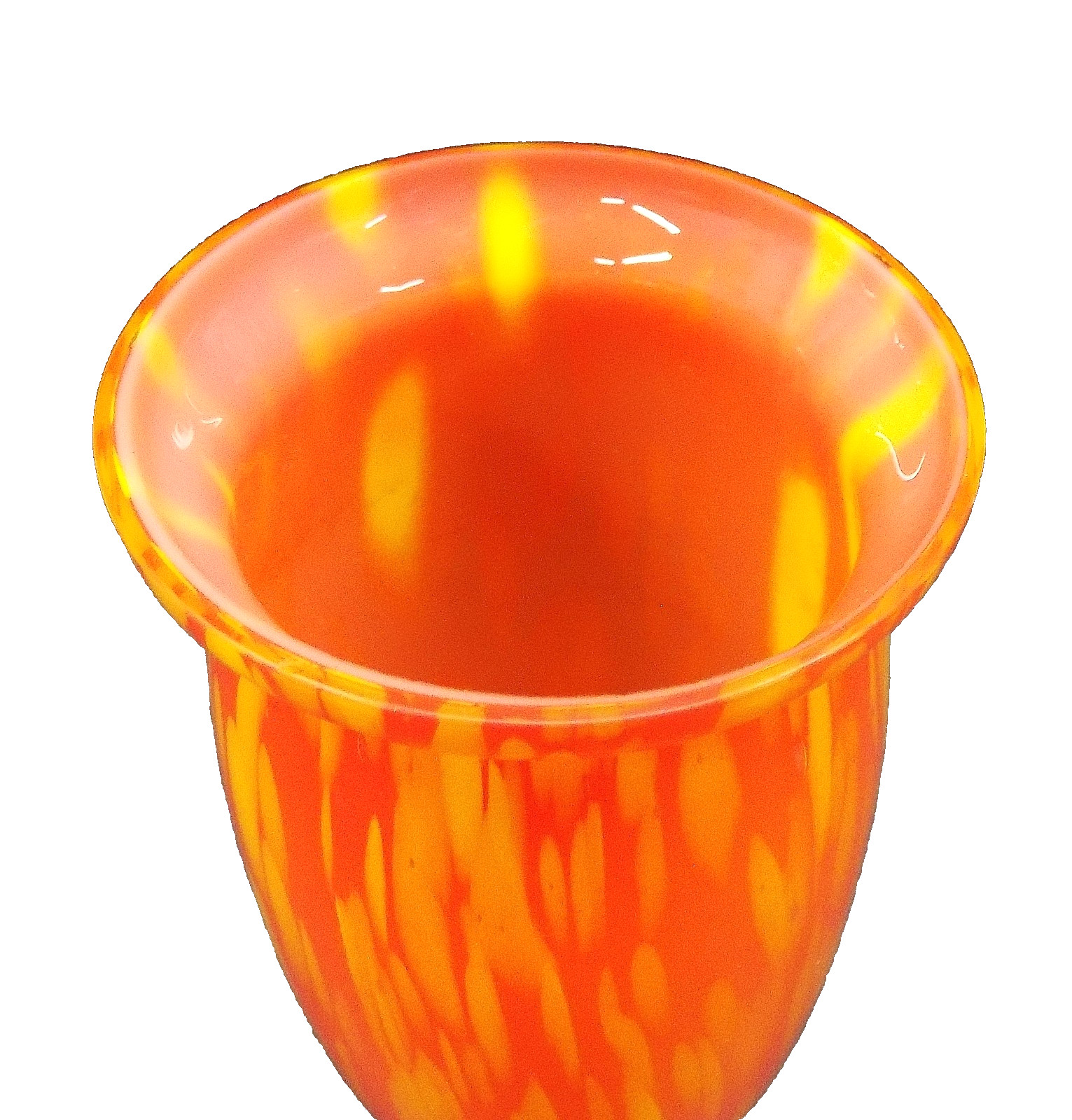 Fine Quality Czech-Deco End-of-Day Cased Art Glass Vase…….Possibly Kralik