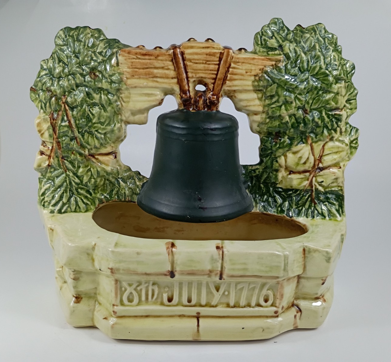 McCoy Pottery Planter July 8th 1776 Liberty Bell, And A Nation Is Born.