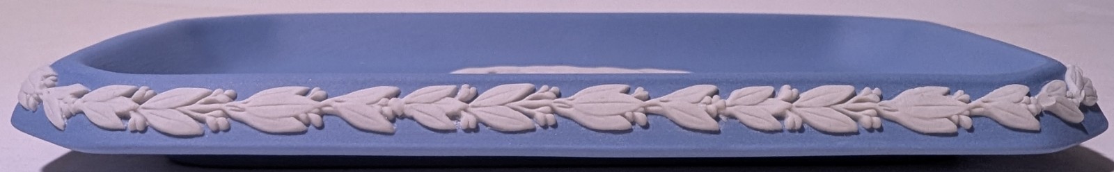Vintage Wedgwood Blue Jasperware Trinket Tray Pen Jewelry Holder