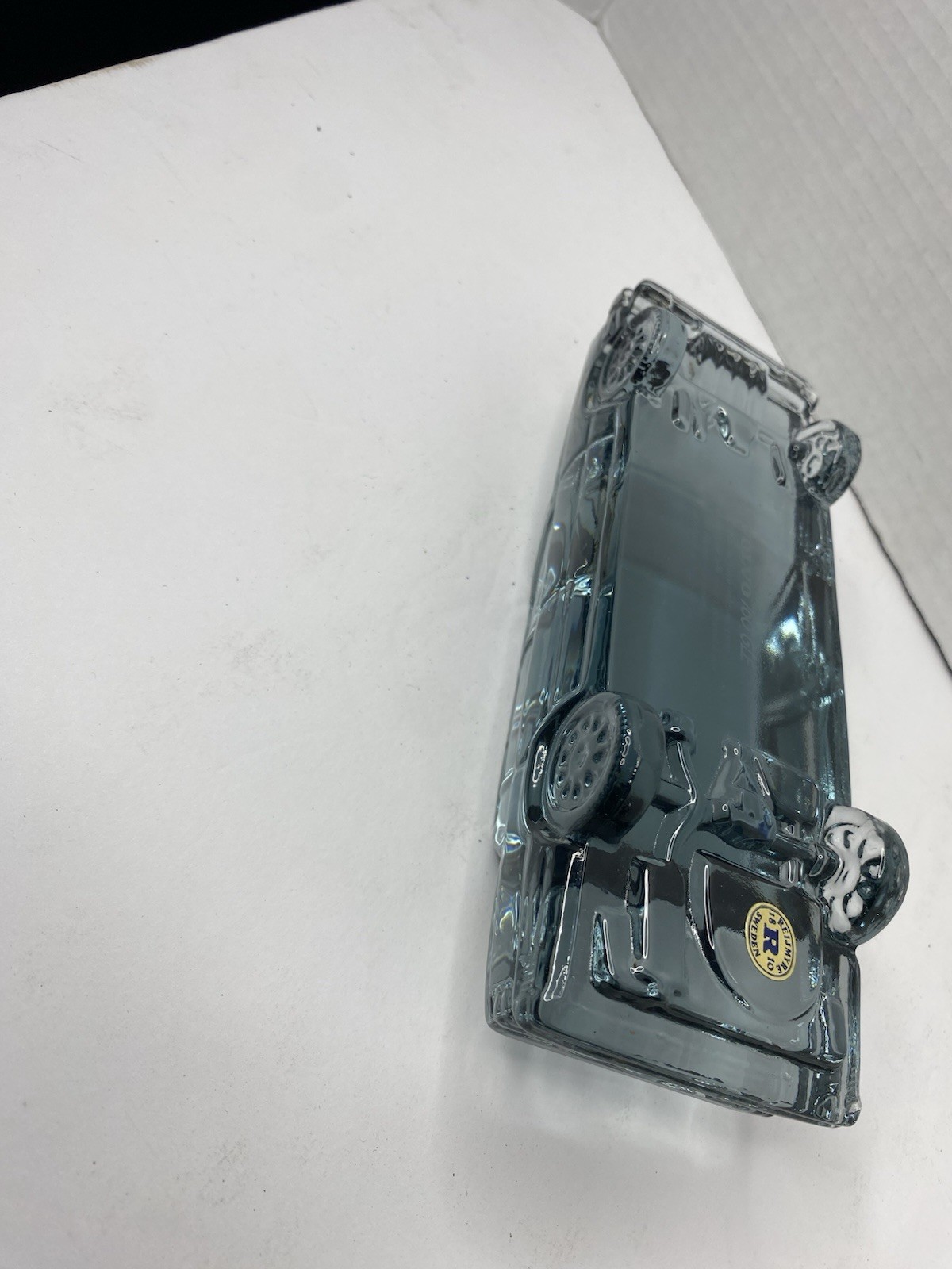 VTG Reijmyre Sweden Volvo 760 GLE Glass Crystal Car Paperweight 1980s vintage
