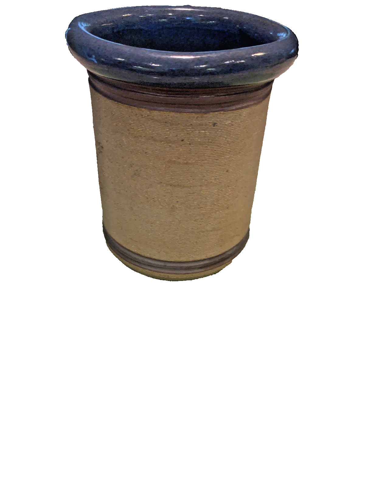 Signed Meredith studio stoneware art pottery Vase handmade 80’s 6.5 inches tall