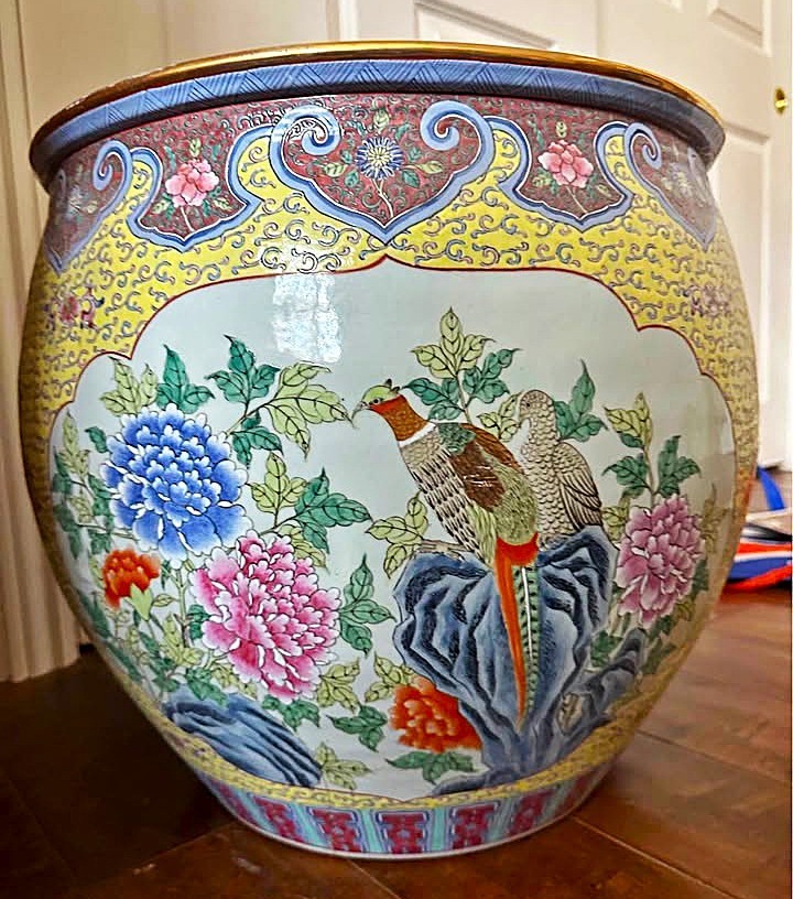 17X13″ Ceramic Porcelain Fishbowl Planter Pot