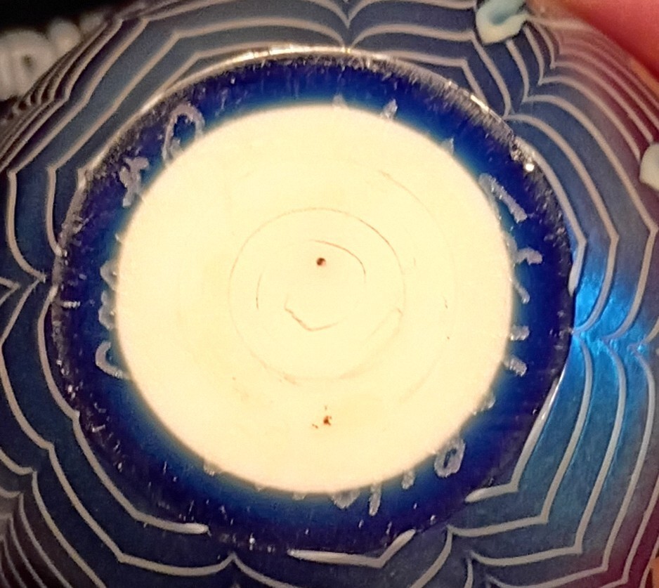 3.25″ Signed 81/7660 Grant Randolph Studios 3 Flower Art Glass Paperweight