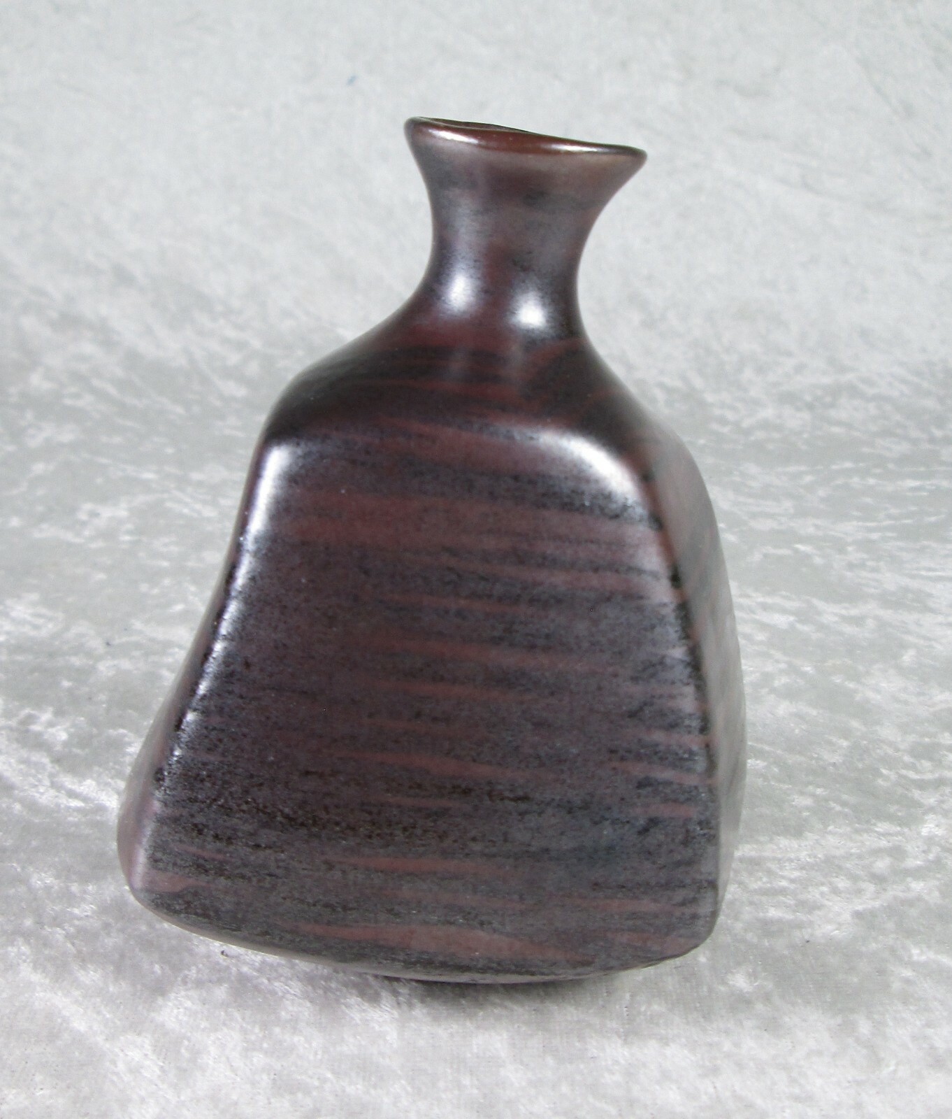 Japanese Mid Century Pottery Vase OMC Takahishi Style 4-1/2 in Tall Vintage