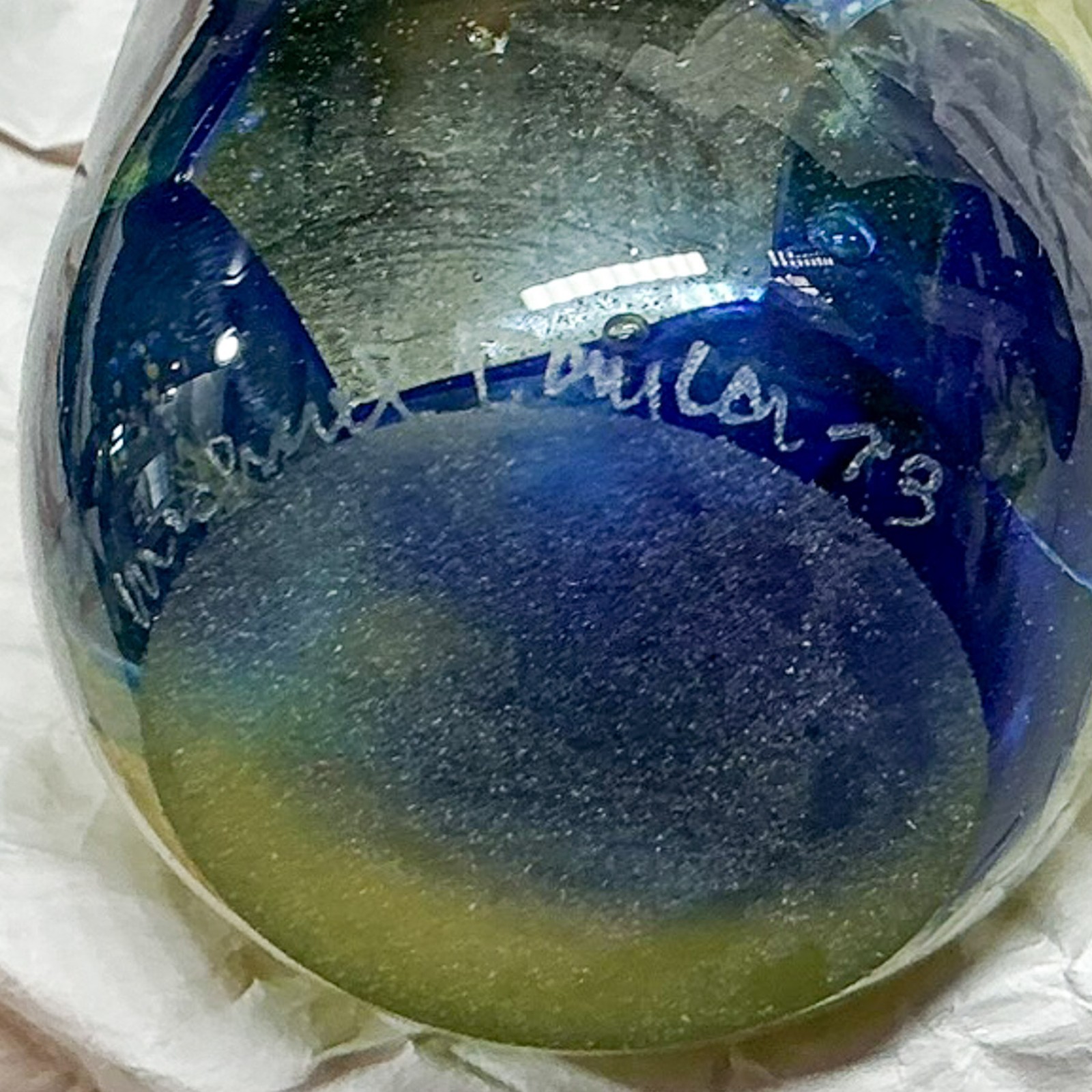 Michael Taylor 1973 Art Glass Bud Vase Signed Penland School Vintage