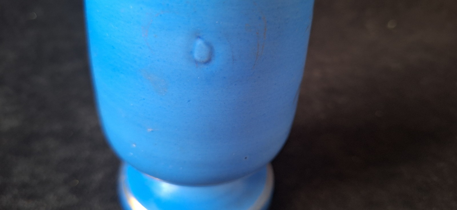 Antique Opalite French Blue Victorian Style Vase 8″