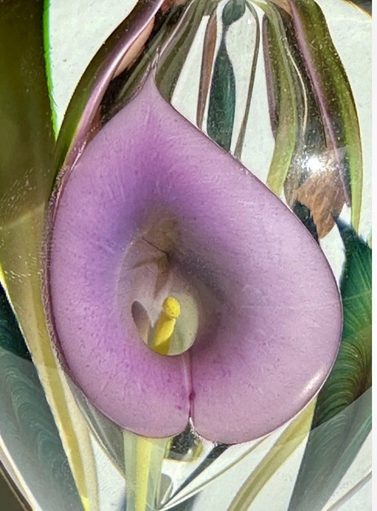 Lotton studio Scott Bayless Purple Paperweight Perfume Lily bottle