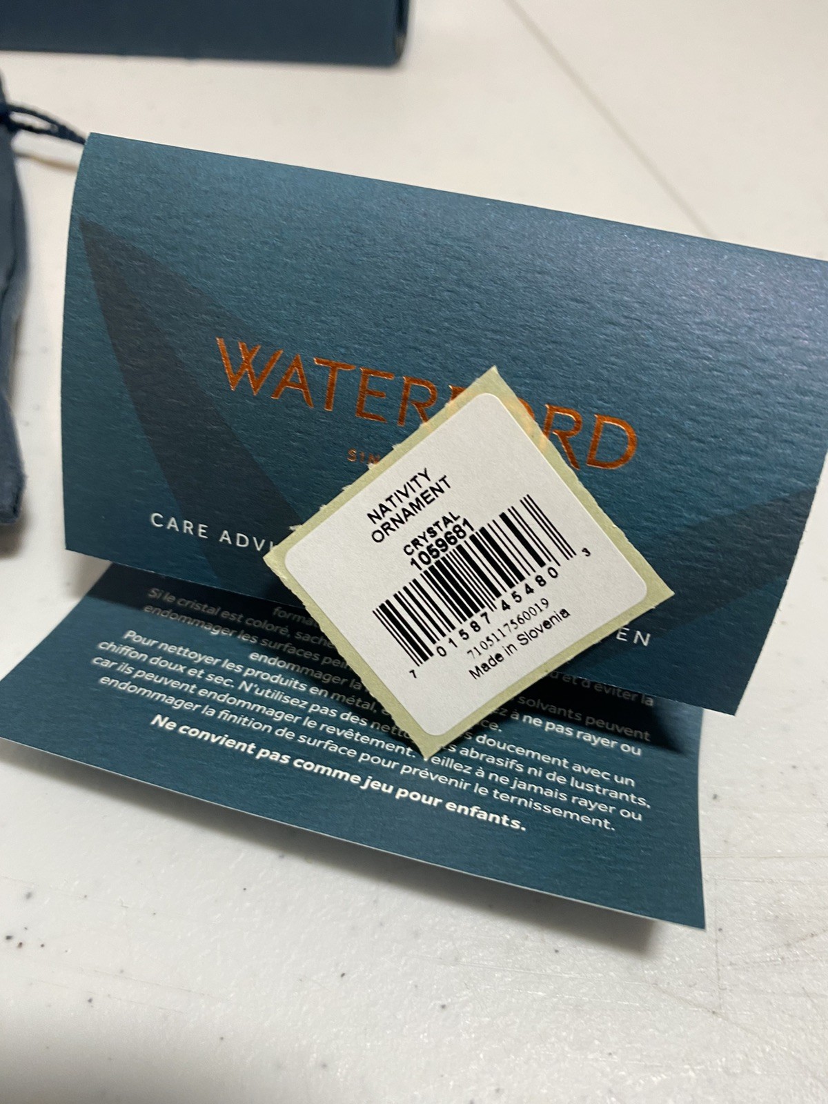 Waterford 2020 Crystal Nativity Ornament 3.5″ Boxed w/tag # 1055085