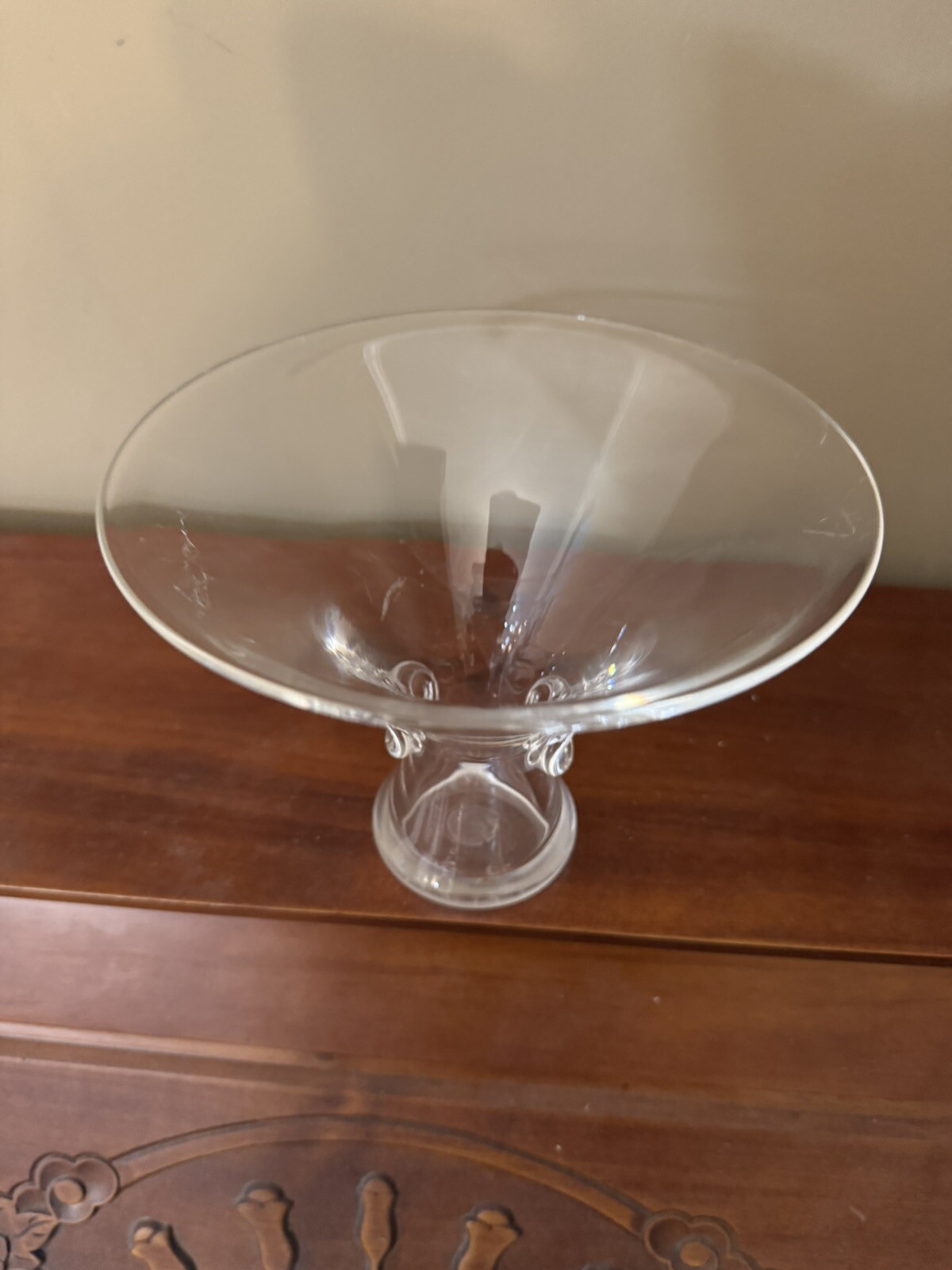 Ant/Vintage “ Stueben “ Petal Glass” App. 5 1/2” Tall / 5” Across Rim, Mint