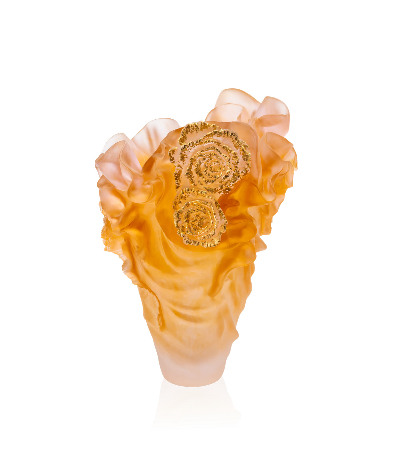 Daum Home Décor – Large Daum crystal vase imposing and slender – 5798