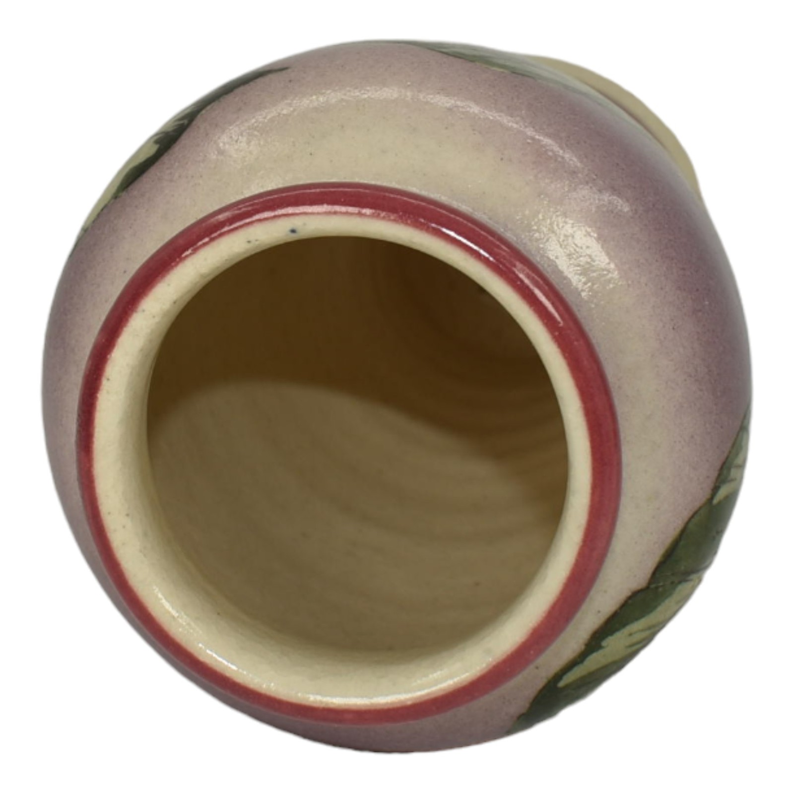 Santa Barbara Ceramic Design 1982 Pottery Hand Painted Floral Purple Vase Tormey