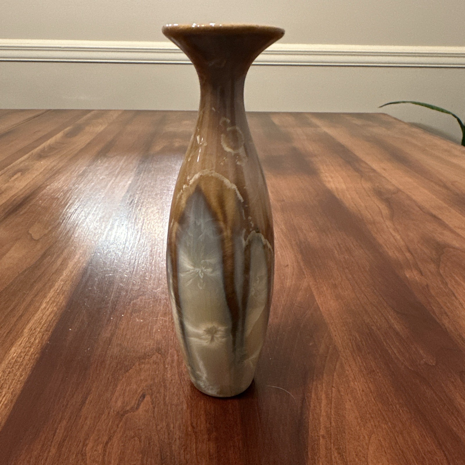 Bill Campbell Crystalline 6.5” Bud Vase Marked CV 2020 Art Pottery RARE