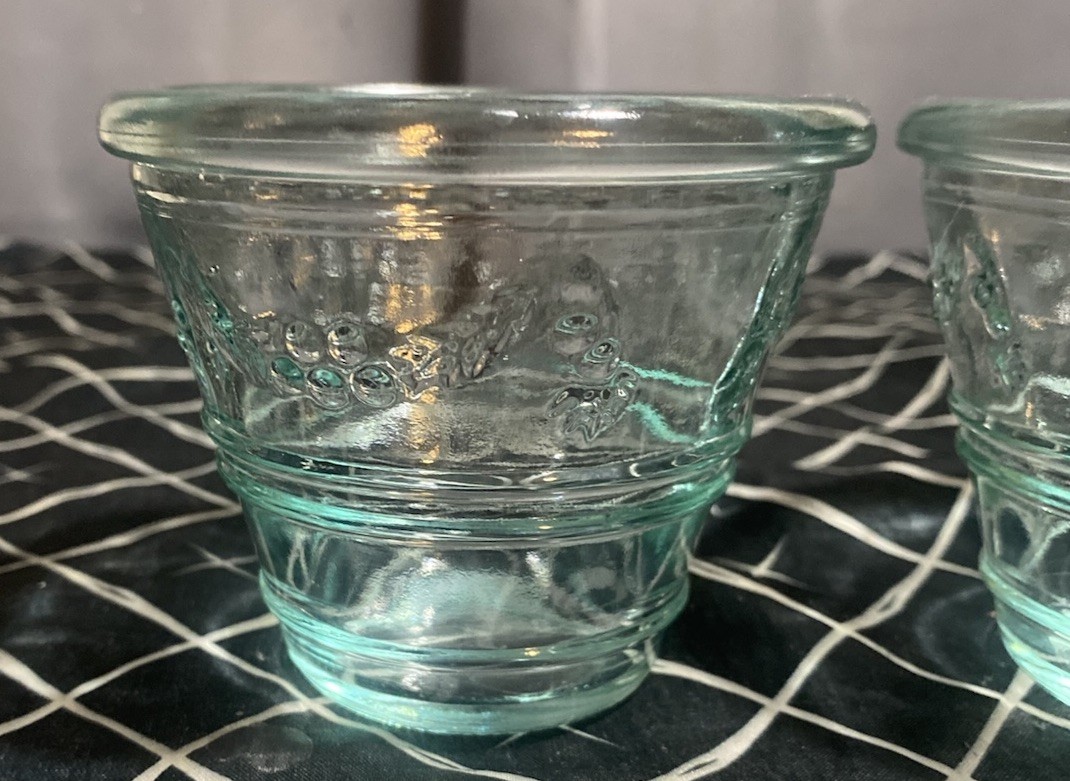 Replacement Vetreria Etrusca Set 2 Rocks Juice Glasses With Green #2 8 oz