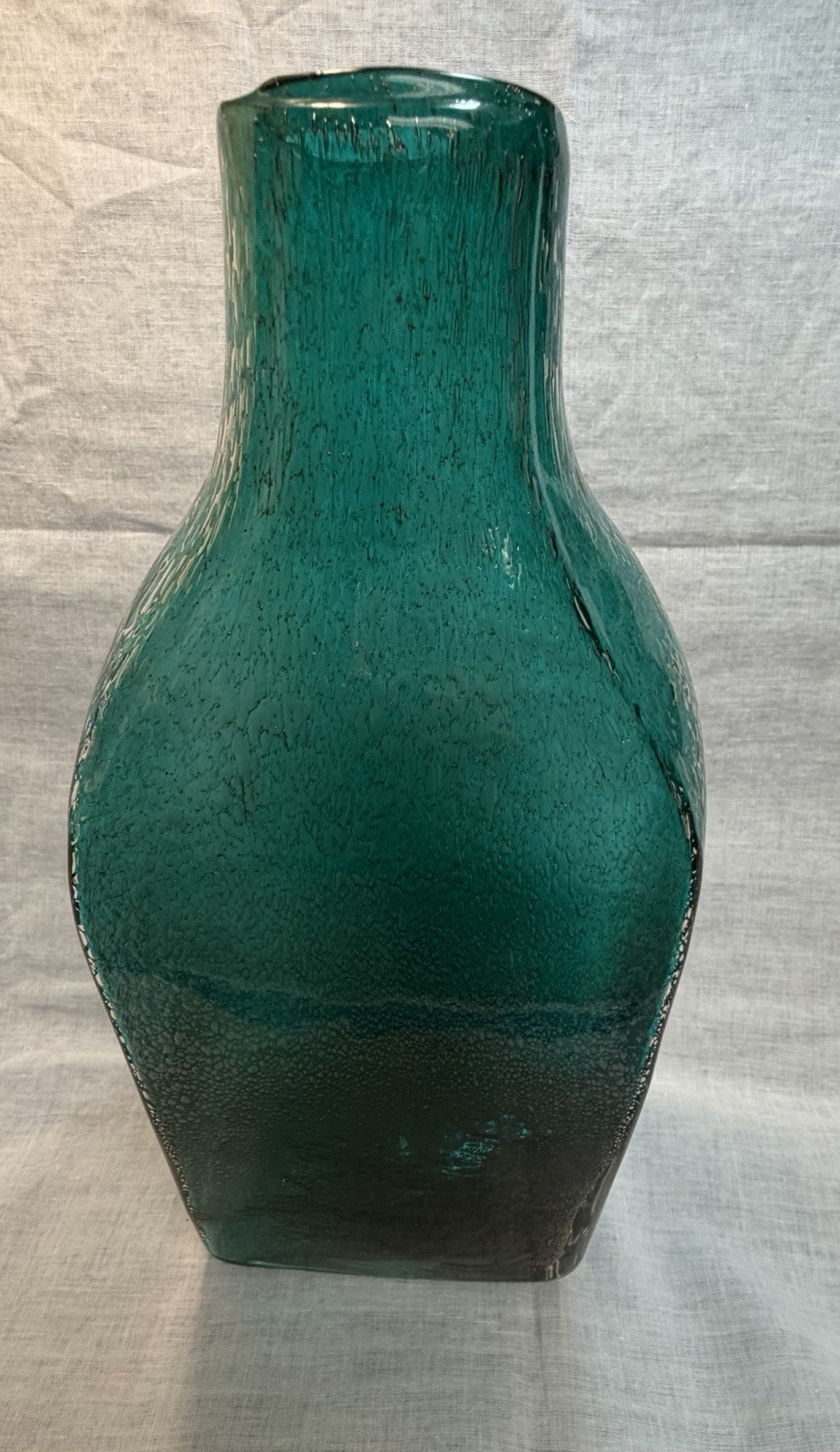 Teal Coastal Style Decorative Vase Glassware