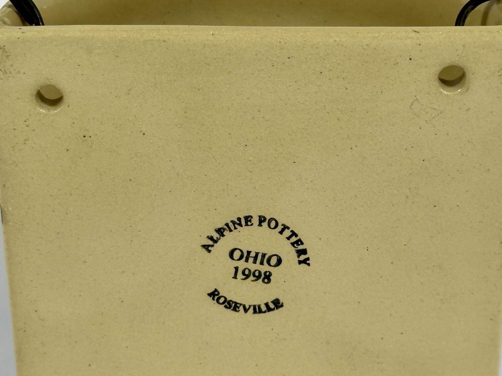 Vintage Alpine Pottery Multi-Purpose Floral Half Crock Roseville, Ohio (1998)