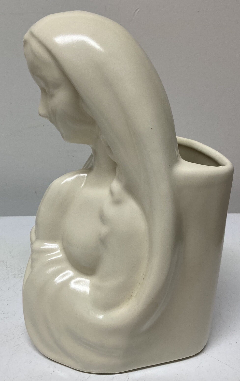 Vintage Haeger Praying Madonna Mary Blessed Mother Pottery Planter Vase – AS IS