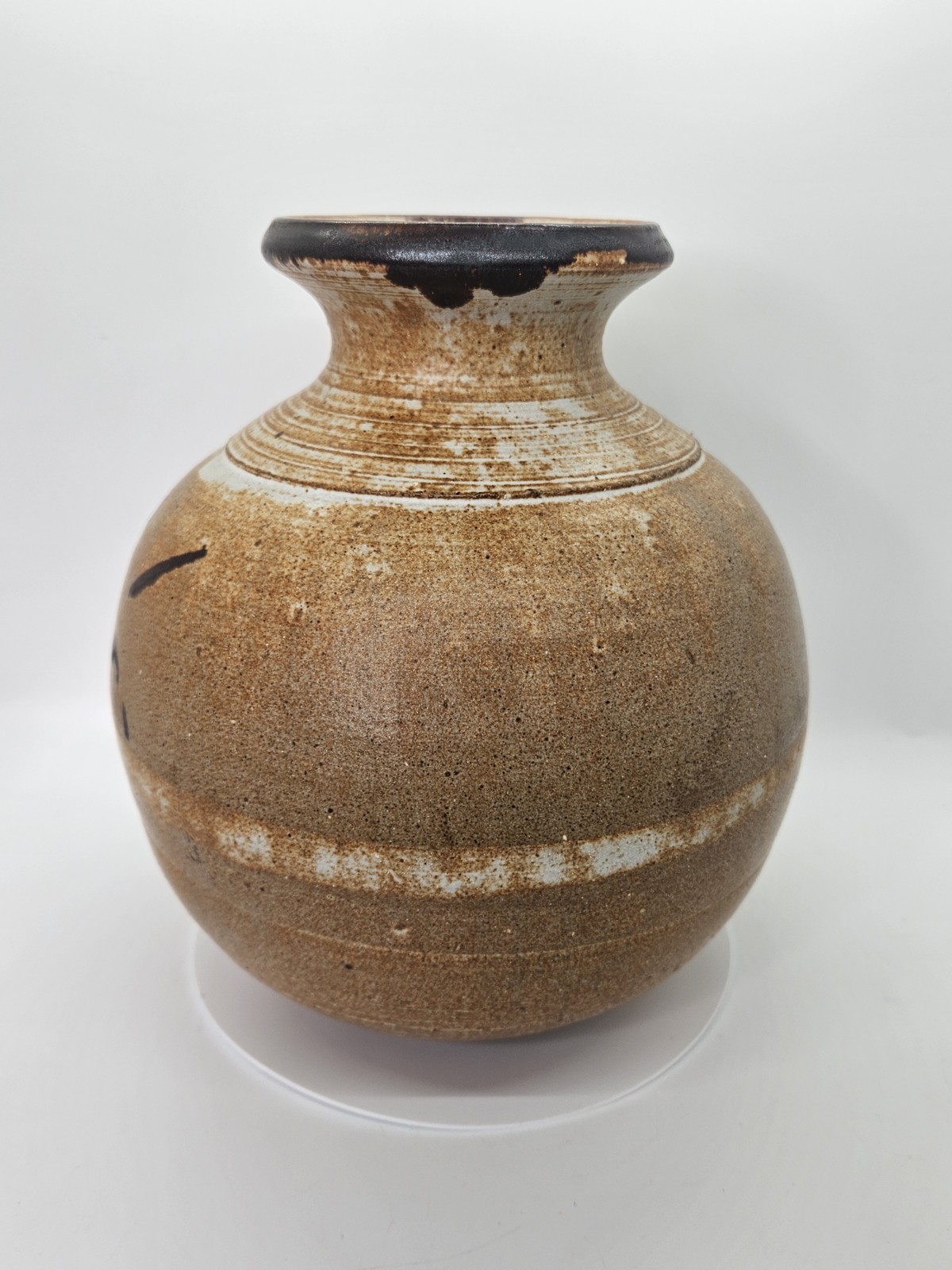 AL TENNANT Studio POTTERY VASE Signed 8″ Tall Excellent Condition