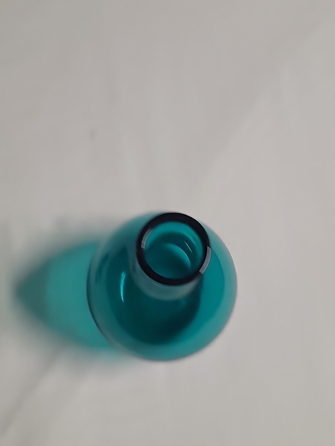 Vintage Decanter Bottle Stopper Light Blue Perfume Art Glass beautiful color