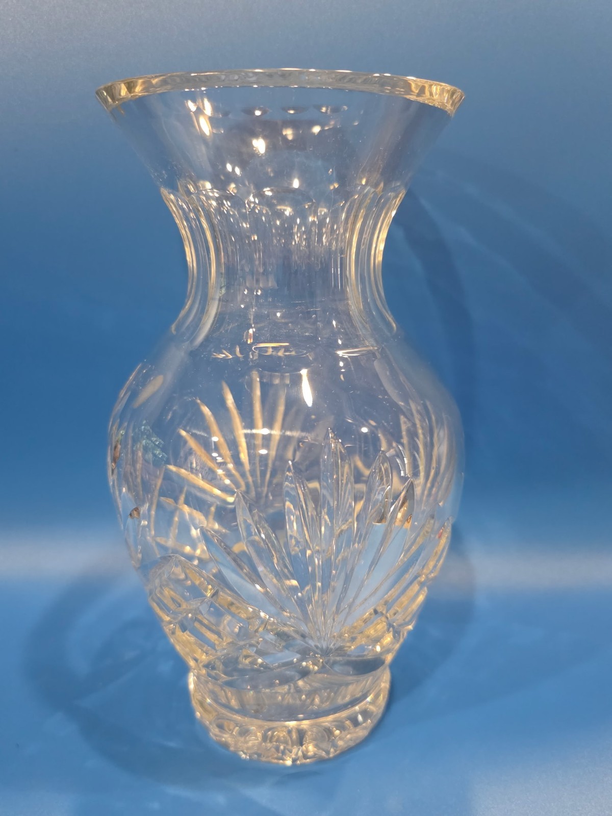 Rogaska Richmond Crystal Cut Vase Flower Urn 8 inch Clear Discontinued