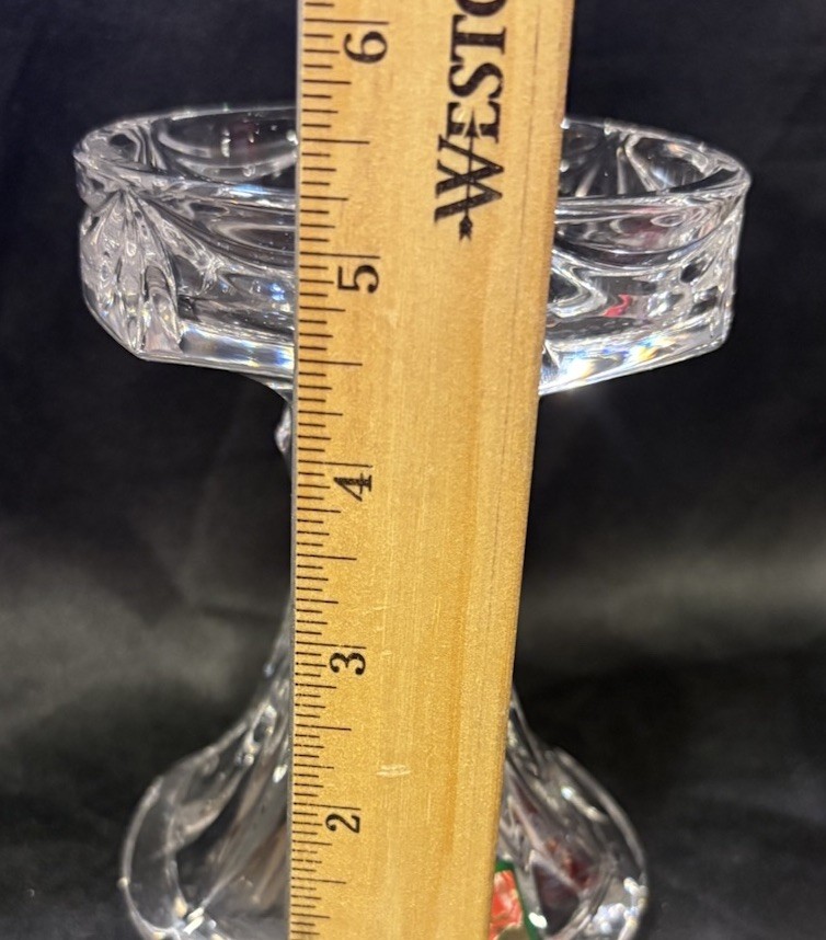 Marquis by Waterford “Unity” Crystal Pillar Candle Holder, Discontinued