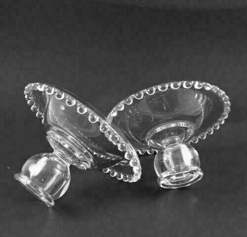 Imperial CANDLEWICK Pr Rolled Edge Candlesticks #79R
