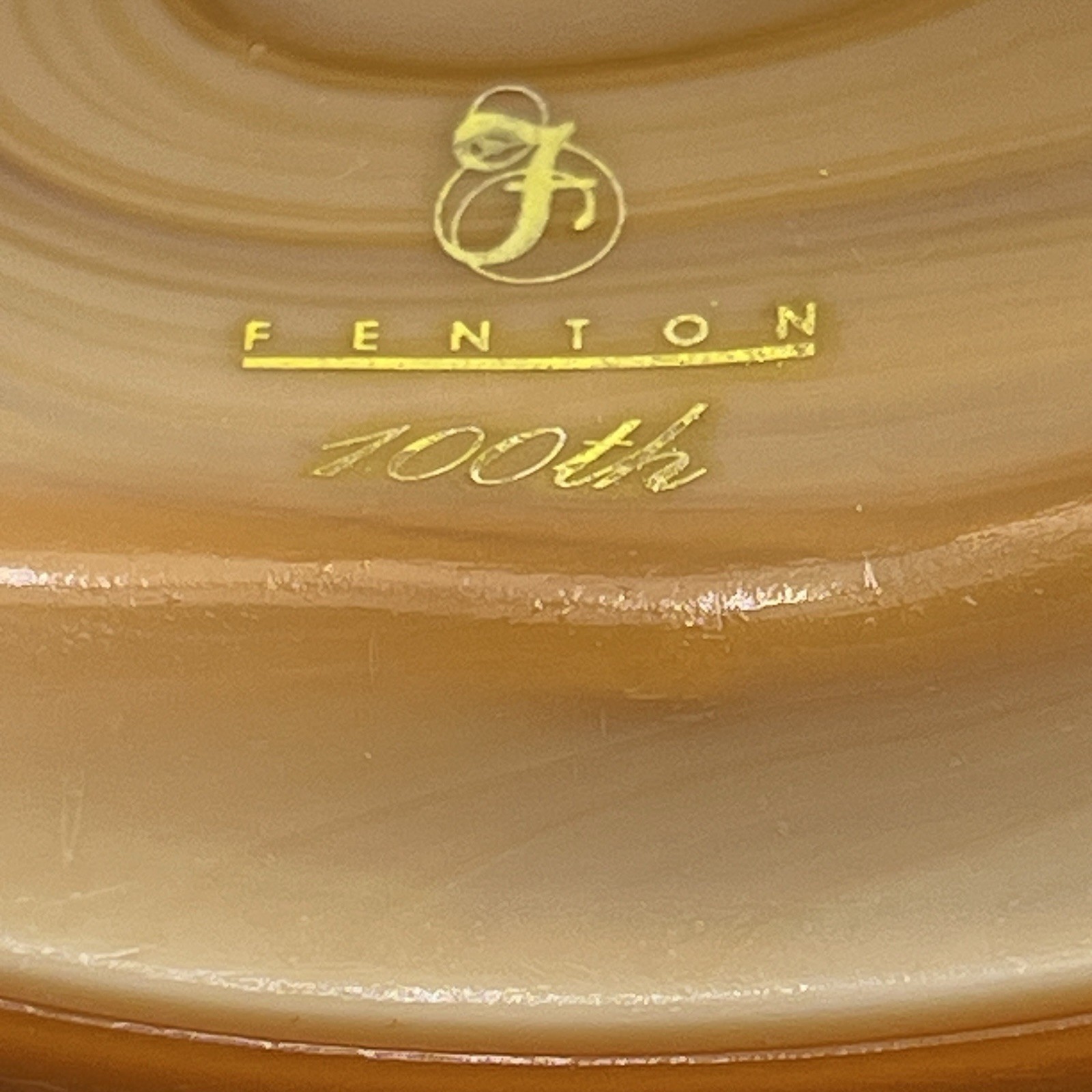 Fenton Turkey on Nest Carmel Slag Glass 100th Anniversary Rare
