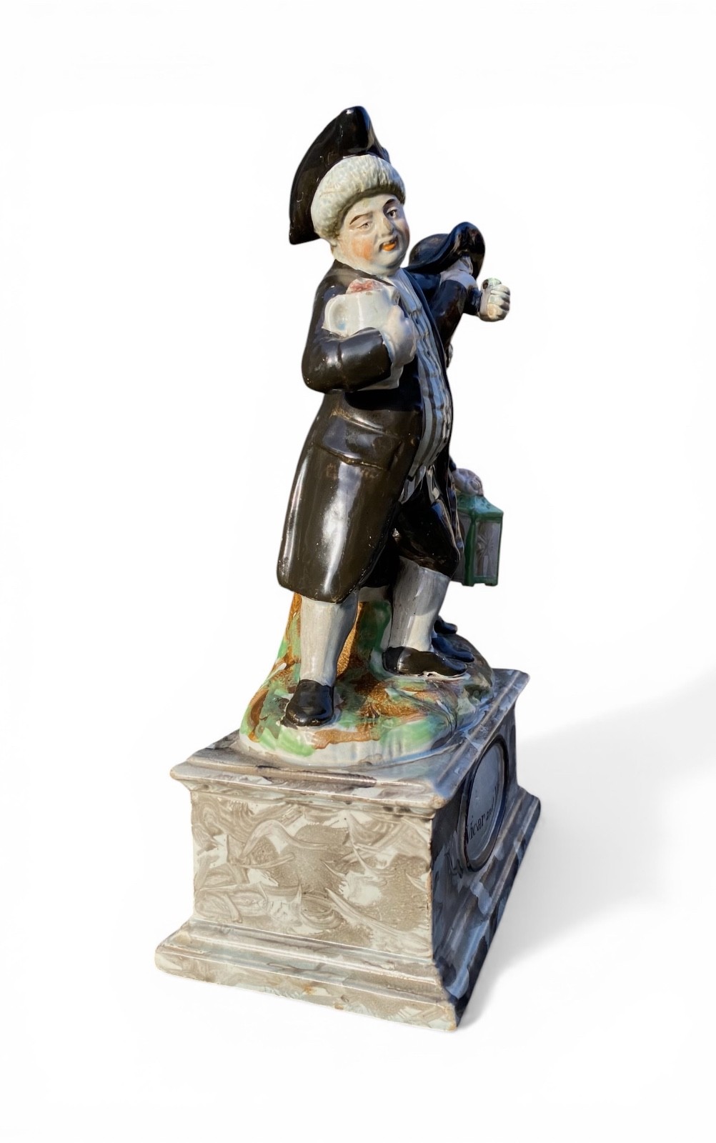 Ralph Wood Staffordshire group, Vicar & Moses, c. 1785. Pearlware.