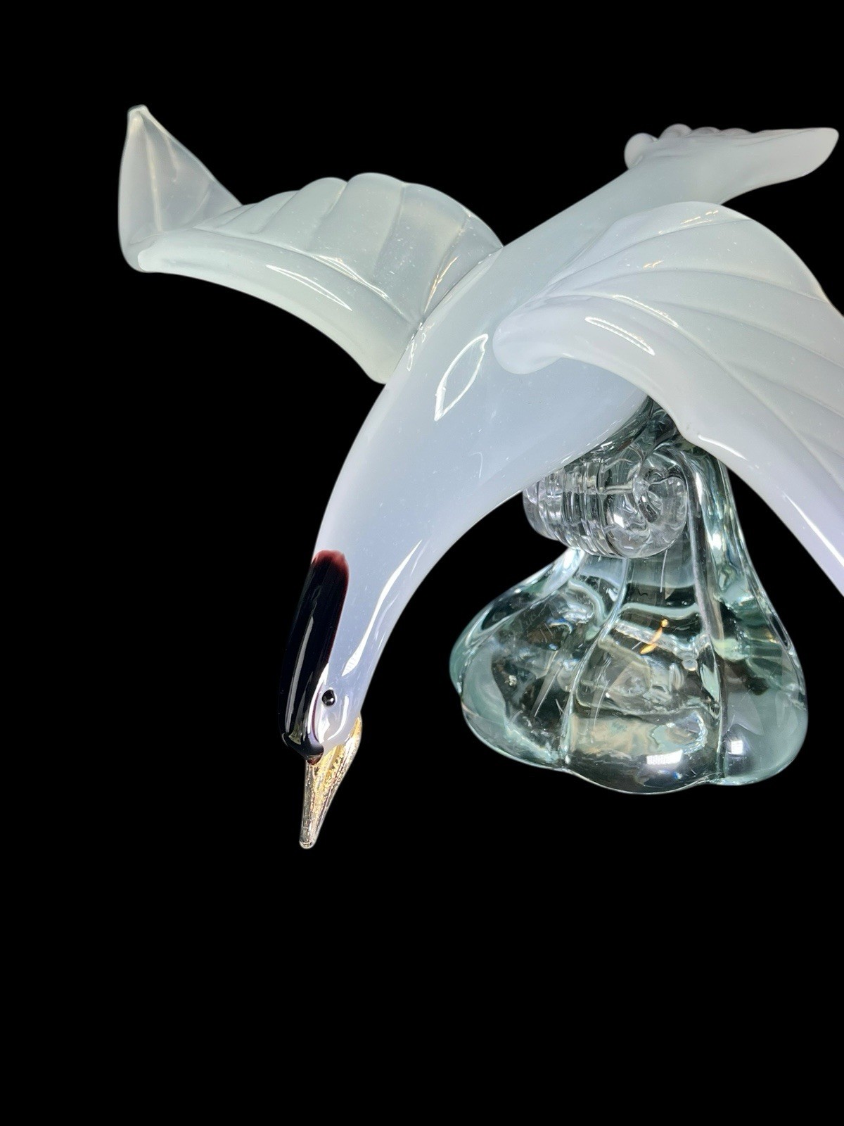 HUGE Vintage Murano Flying Seagull Massive 10lbs 18” Wingspan Opalescent