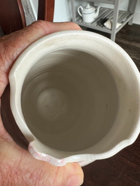 1984 SIGNED Stephen Kostyshyn Pottery Iris 9 ” VASE HANDMADE NO CHIPS CRACKS