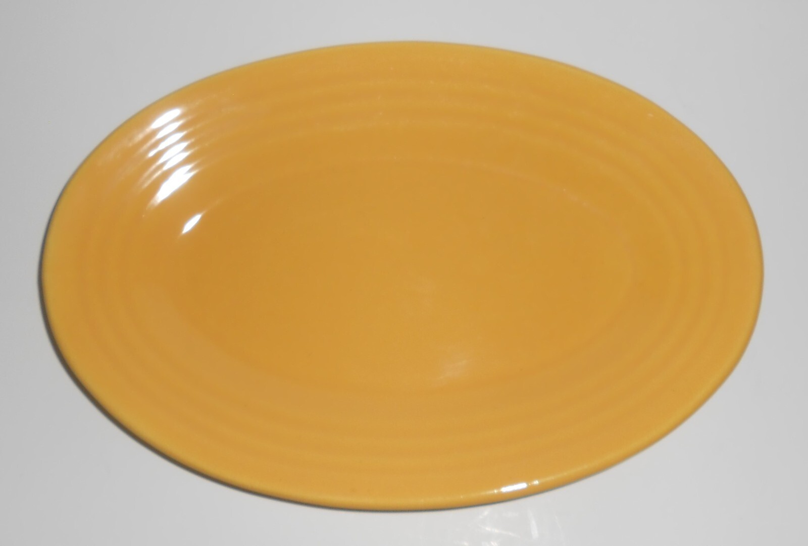 VINTAGE Bauer Pottery Ring Ware Yellow Small Platter