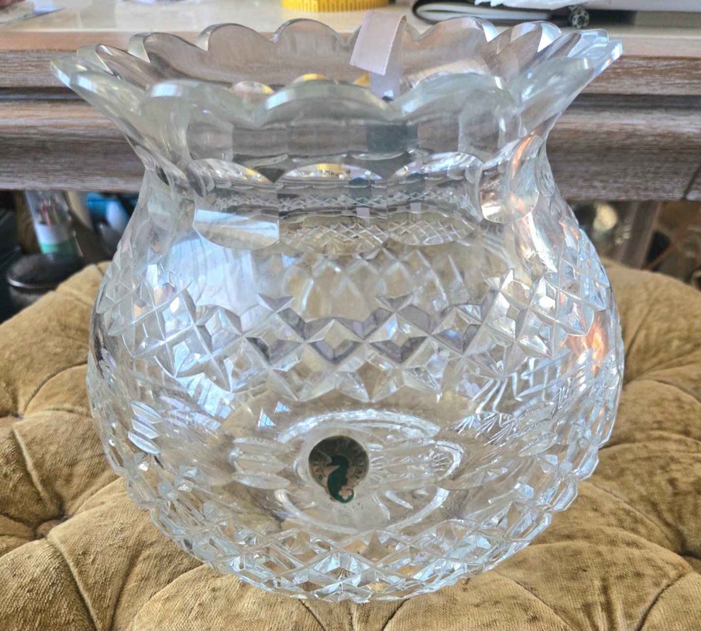 Waterford Crystal America’s Heritage Martha Washington Unity Vase Ireland