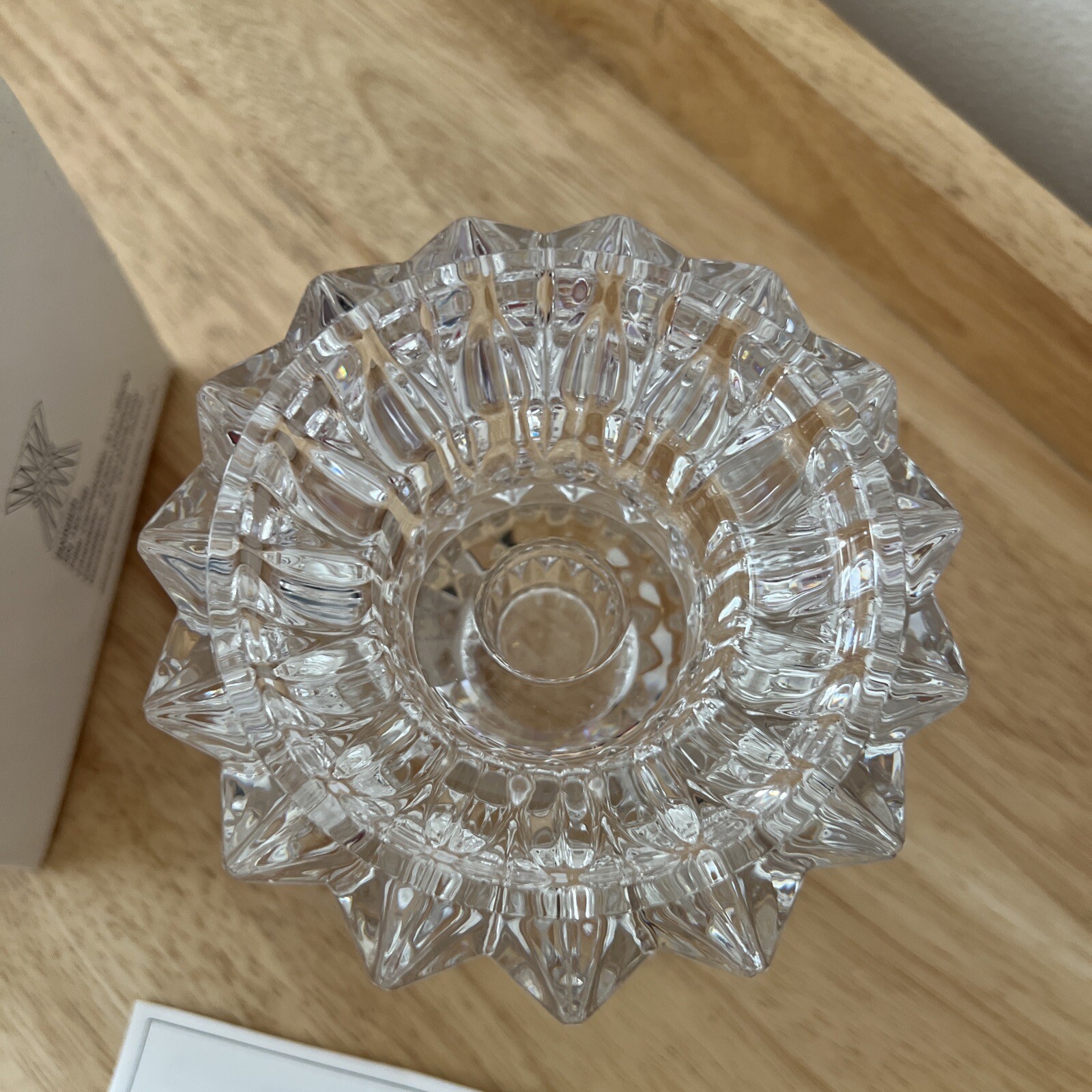 NIB Mikasa RAINIER Pillar Candle Holder 5 1/4″ Reversible Vintage MadeIn GERMANY