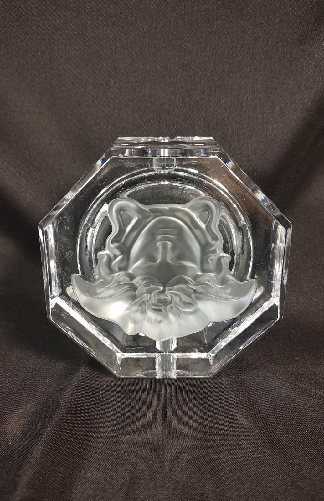 Versace × Rosenthal Medusa Lumiere Ash Tray 13cm crystal glass, No Box