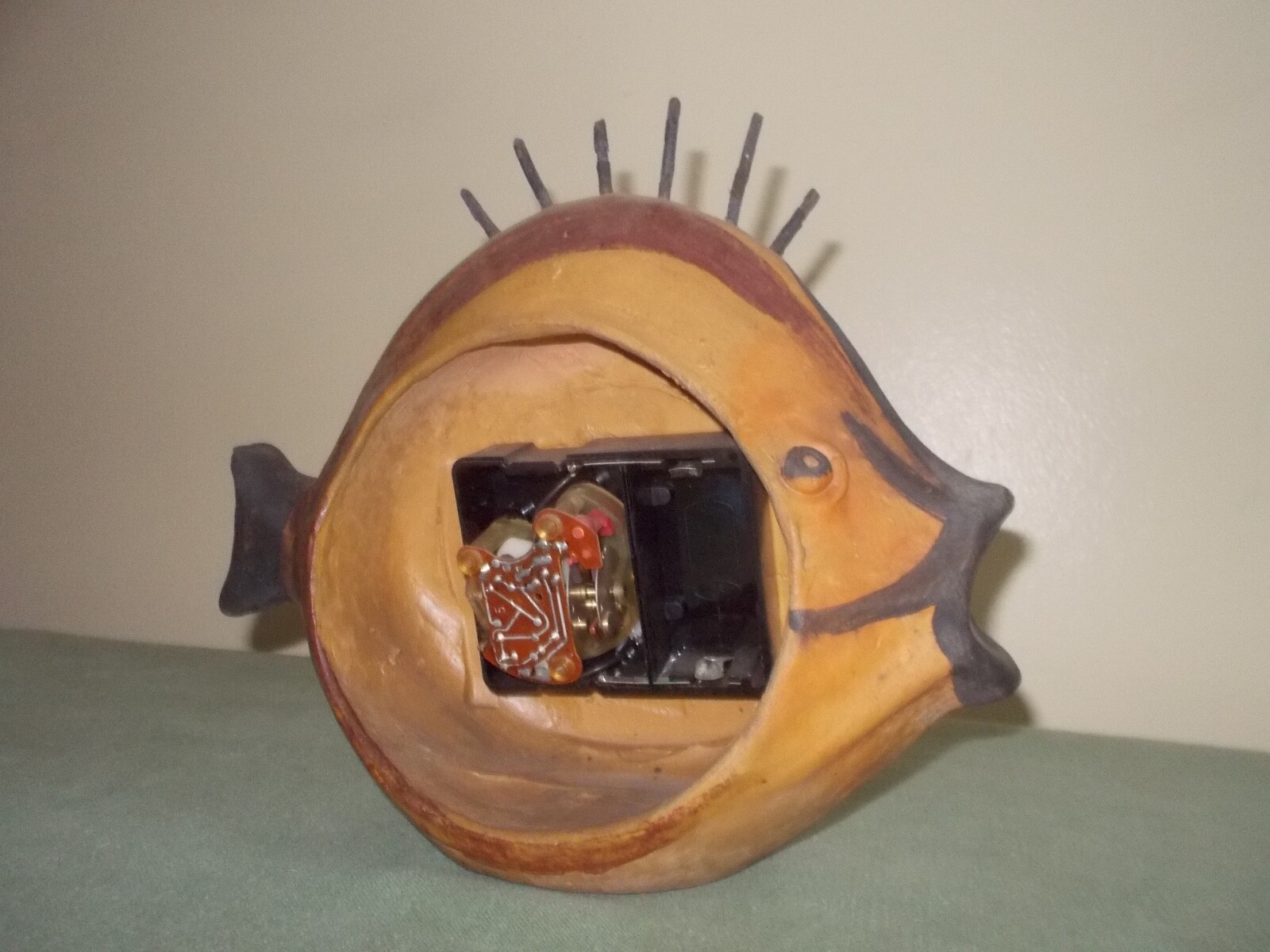 Vintage Raymor Pottery Fish Clock, Ivo de Santis, Gli Etruschi, Italy , MCM